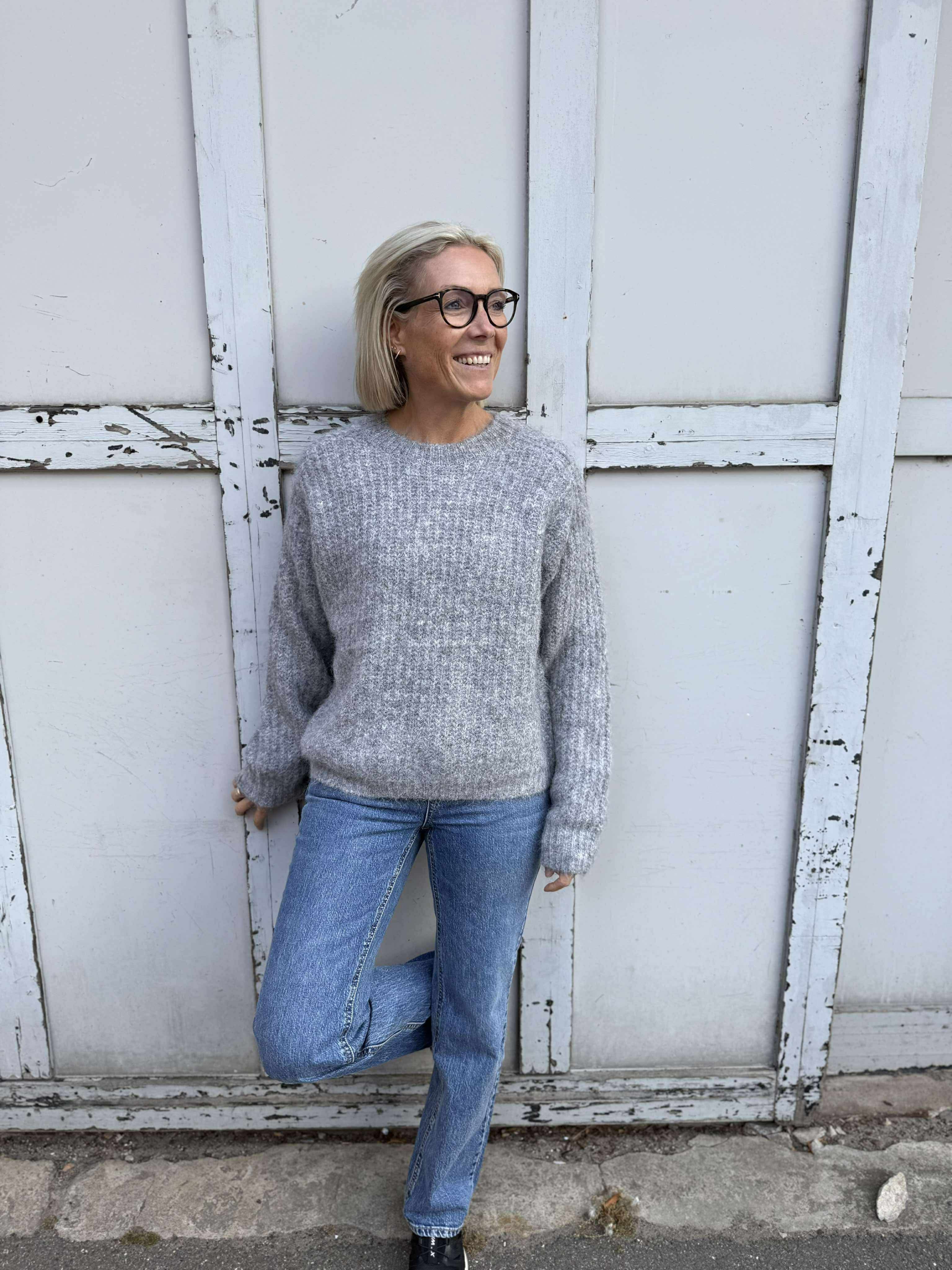 PCCLEO Pullover - Medium Grey Melange